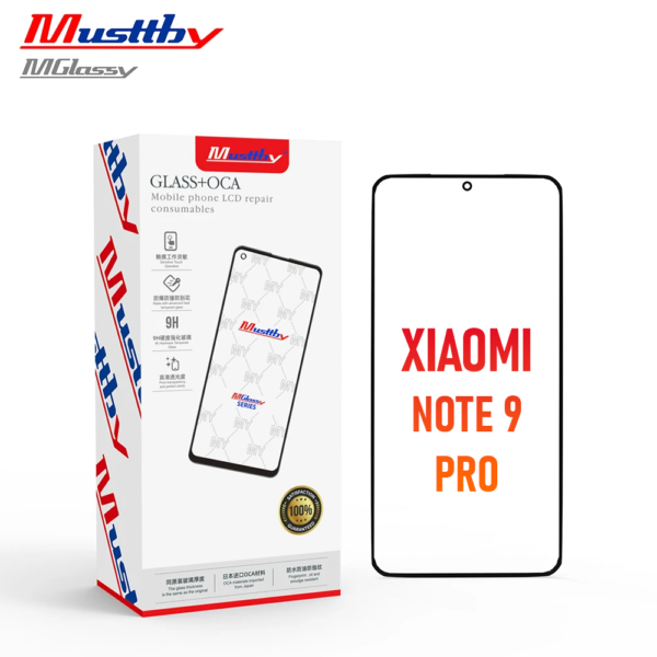 Szyba + OCA Xiaomi Redmi Note 9 Pro (Musttby)