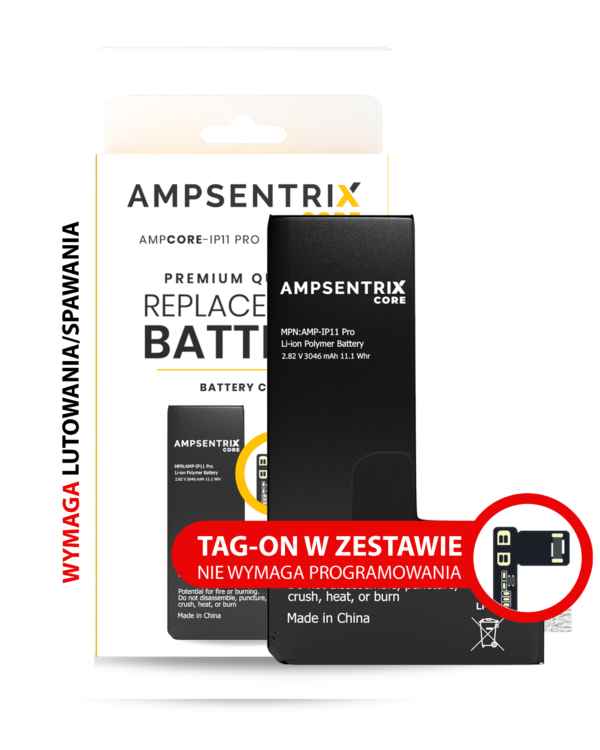 Ogniwo + TAG-ON iPhone 11 Pro (AmpSentrix Core)
