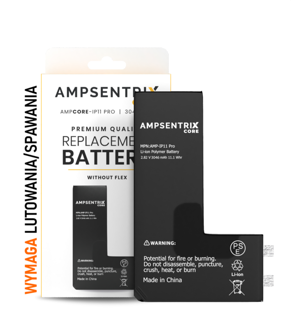 Ogniwo Baterii iPhone 11 Pro (AmpSentrix Core)