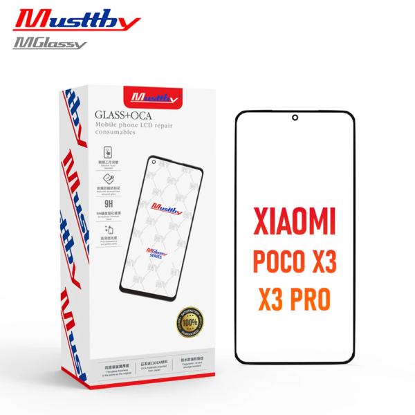 Szyba + OCA Xiaomi POCO X3 / X3 Pro (Musttby)